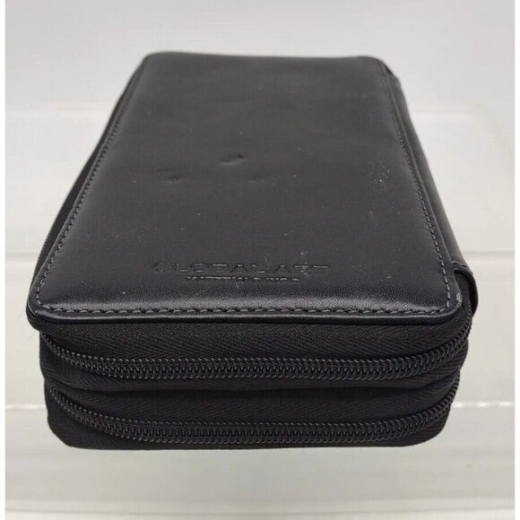 Global Art Leather 48 Pencil Marker Storage Case Zipper Black W/Prisma Pencils - Picture 7 of 9